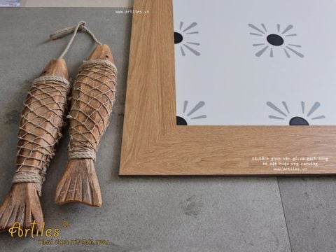  Gạch giả gỗ ghép gạch bông Art660009 