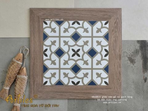  Gạch giả gỗ ghép gạch bông Art660020 