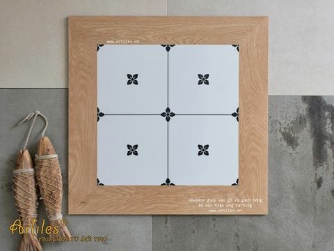  Gạch giả gỗ ghép gạch bông Art660023 