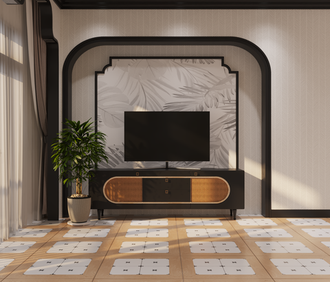  Gạch giả gỗ ghép gạch bông Art660023 