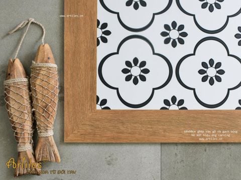  Gạch giả gỗ ghép gạch bông Art660026 