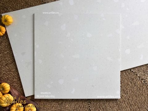  Gạch terrazzo đá sỏi trắng ngà Art6607 