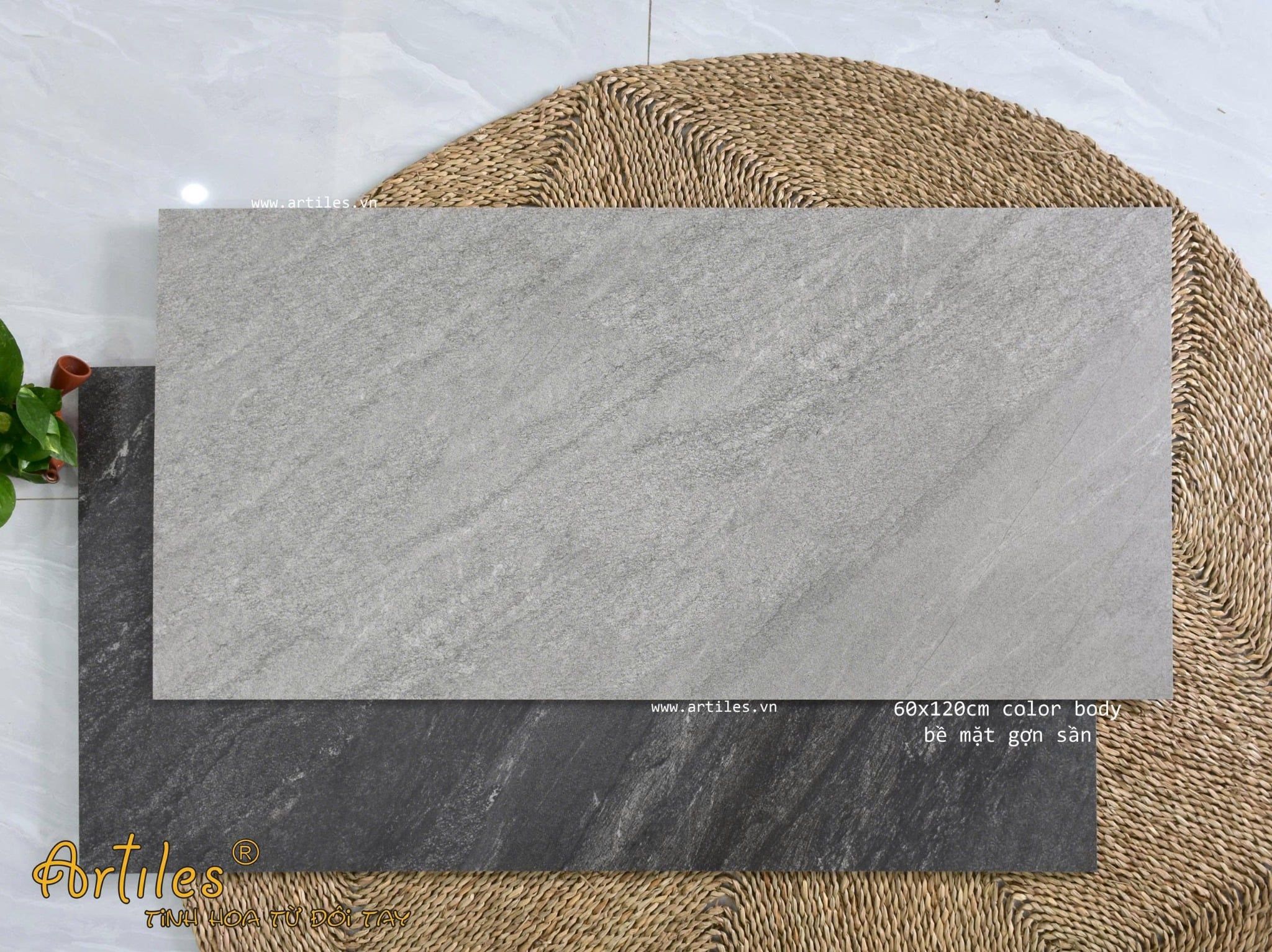 Gạch vân đá bề mặt mờ sần Art77MG