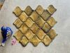 Gạch mosaic lồng đèn màu vàng đồng