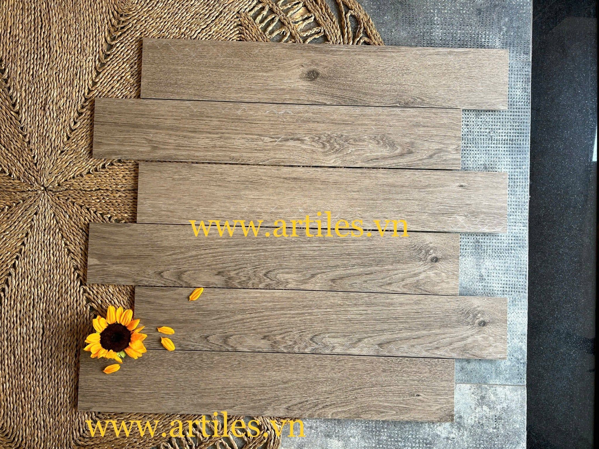 Gạch lát nền vân gỗ 15x90cm Art-27