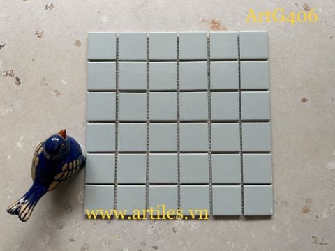  Gạch mosaic xám nhạt bóng ArtG406 