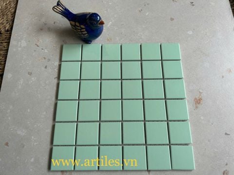  Gạch mosaic màu xanh mint ArtM344 