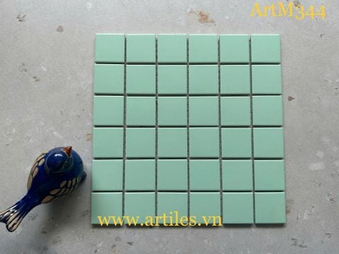  Gạch mosaic màu xanh mint ArtM344 