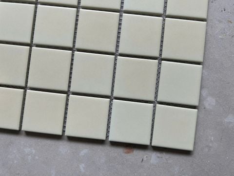  Gạch mosaic màu kem màu beige mờ ArtM4545 