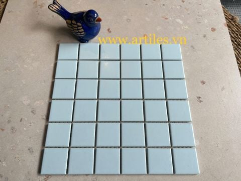  Gạch mosaic màu xanh dương nhạt ArtM707 