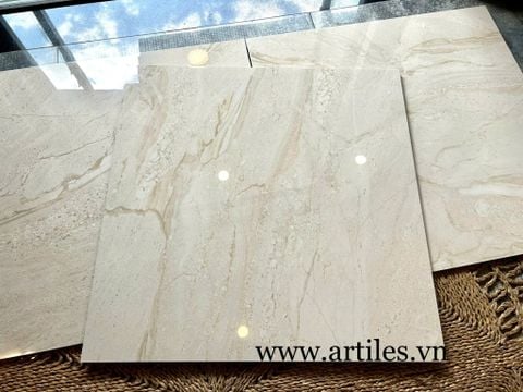  Gạch đá bóng kiếng vân Marble kem vàng ArtZ186603 