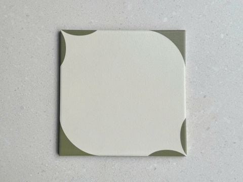  Gạch bông họa tiết màu xanh lá 20x20cm 