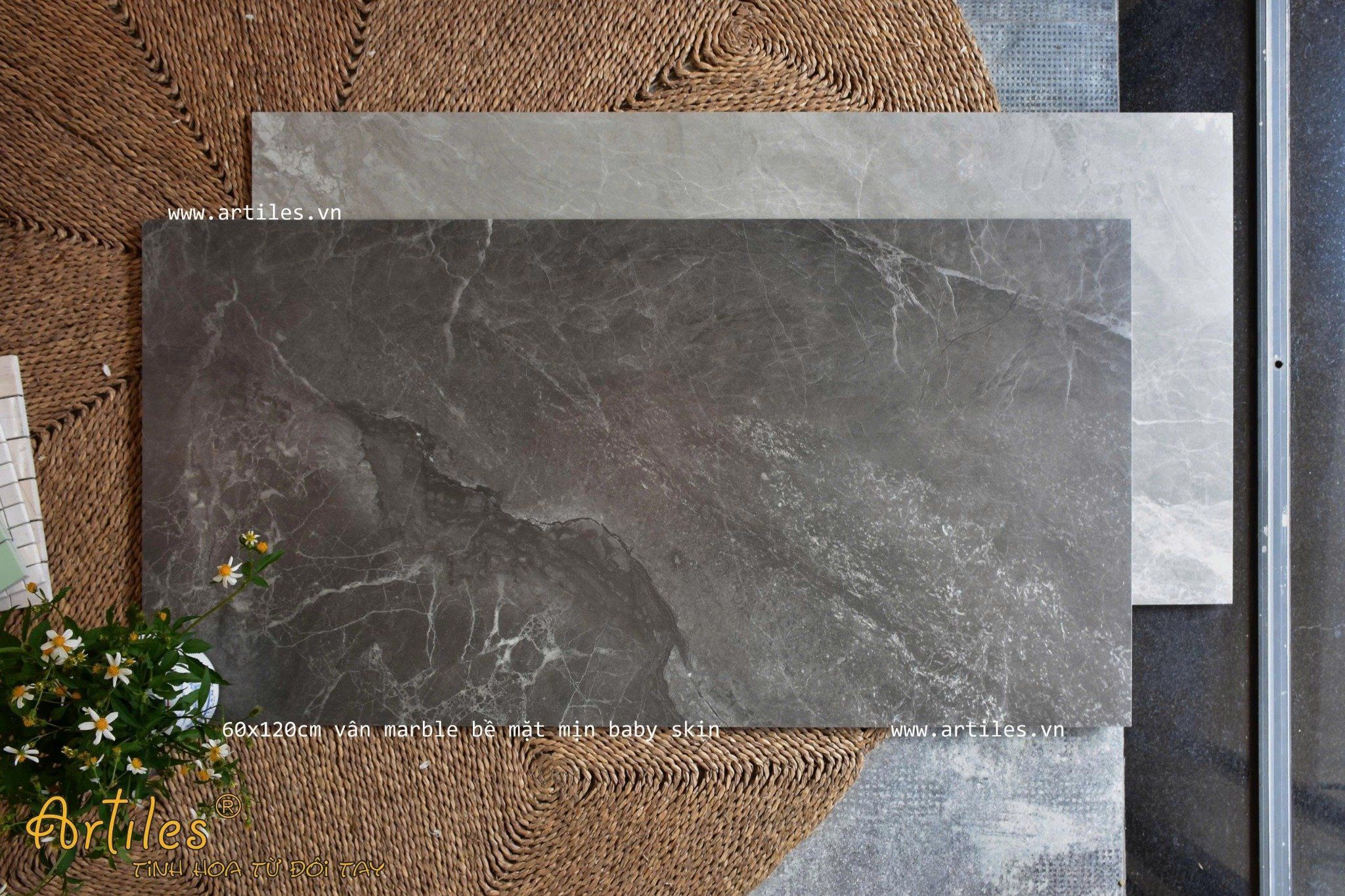 Gạch vân đá xám bề mặt mịn lụa ArtBB703