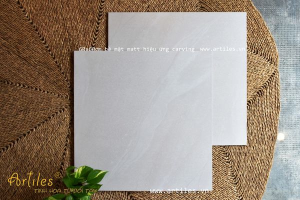 Gạch 60x60 màu xám kem Art6615D