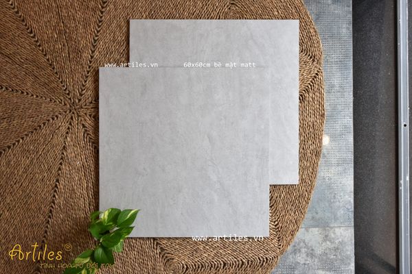 Gạch 60x60 màu kem xám mờ Art6623M