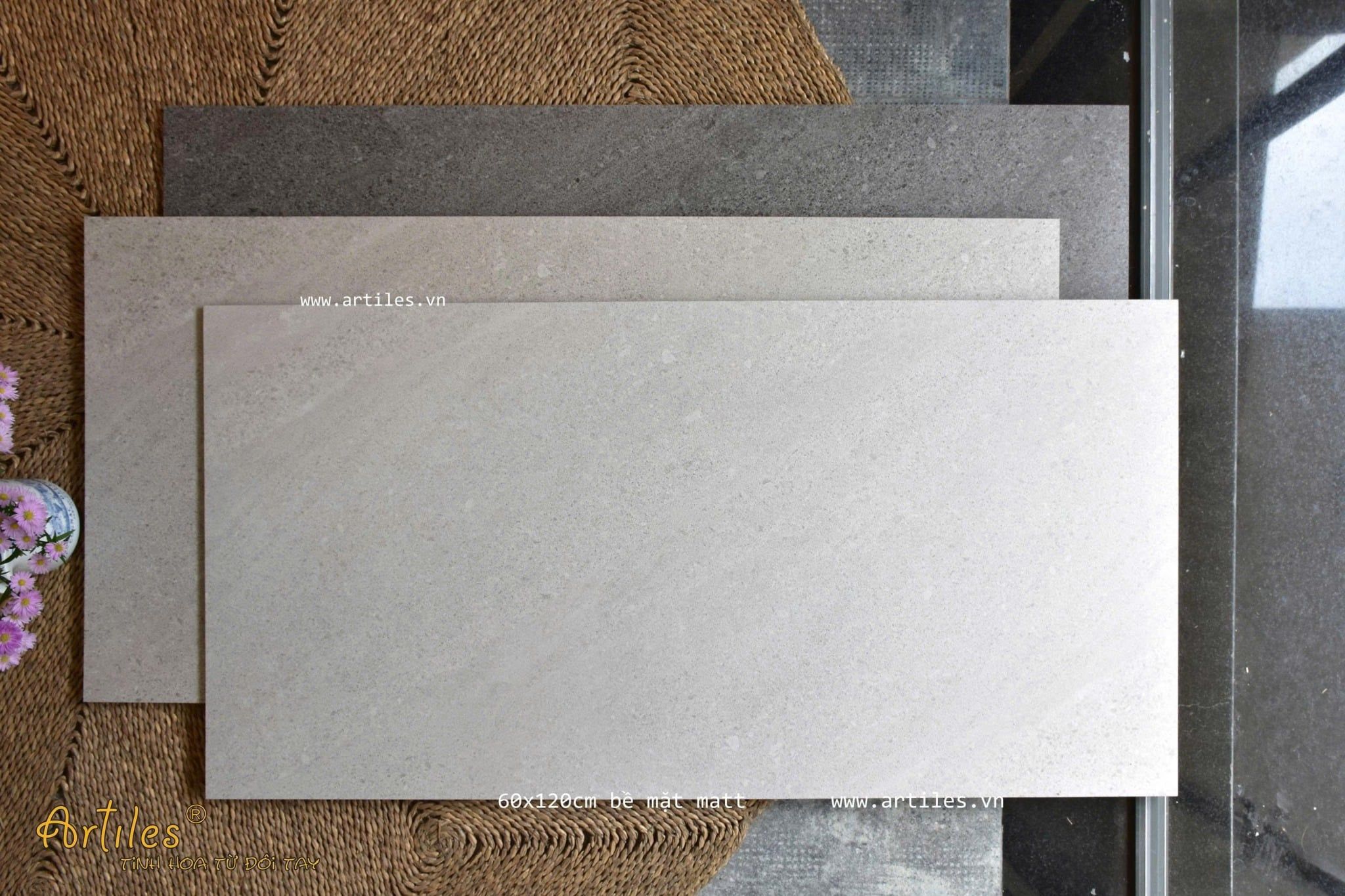 Gạch ốp lát vân cát 60x120cm ArtSP609