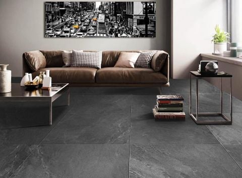  Gạch lát nền vân xám đậm mờ mịn 80x80cm ArtMD108 