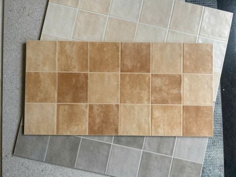  Gạch ốp lát trang trí mix màu cam đất 