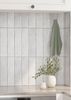 Gạch thẻ men gốm màu xám nhạt light grey