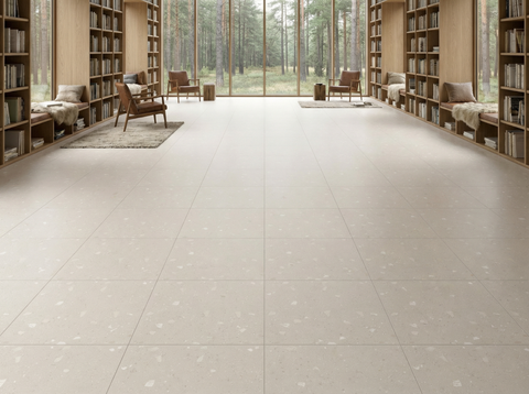  Gạch terrazzo đá sỏi trắng ngà Art6607 