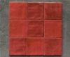 Gạch thẻ men bóng gợn 100x100mm màu đỏ