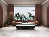 Gạch terrazzo đá sỏi trắng ngà Art61207