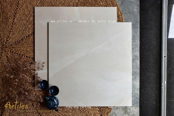 Gạch vân đá cẩm thạch màu kem Art6616D