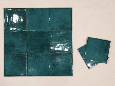  Gạch thẻ 150x150mm men bóng màu xanh dương 07G 