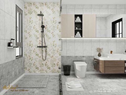  Gạch ốp trang trí hoa văn đẹp ArtH04 