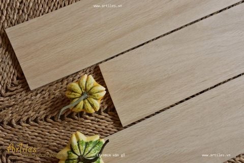  Gạch vân gỗ màu kem beige 15x90cm ArtG90101 