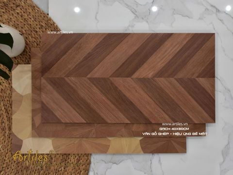  Gạch giả vân gỗ hoa văn Art912 
