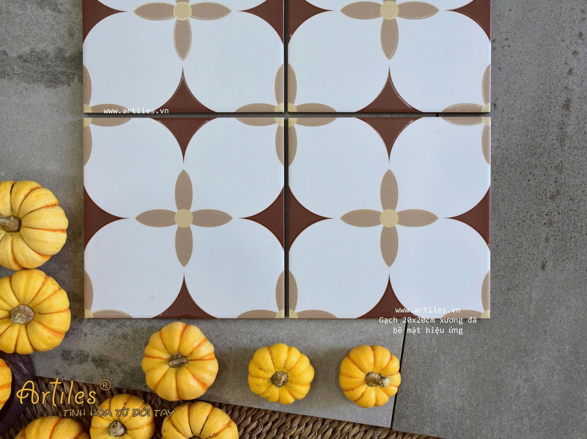 Gạch bông họa tiết 20x20cm Art2217