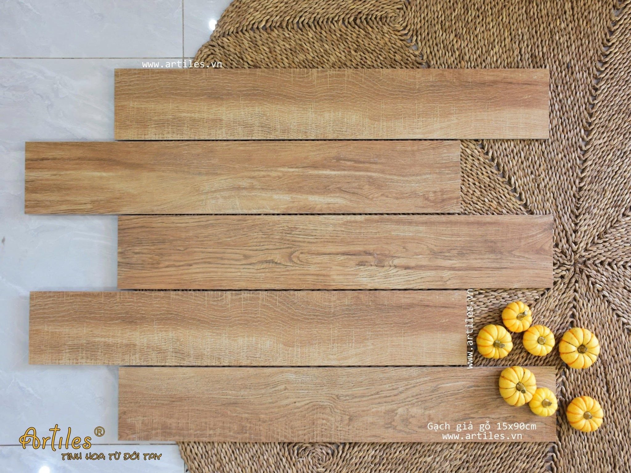 Gạch vân gỗ như gỗ thật Art15908