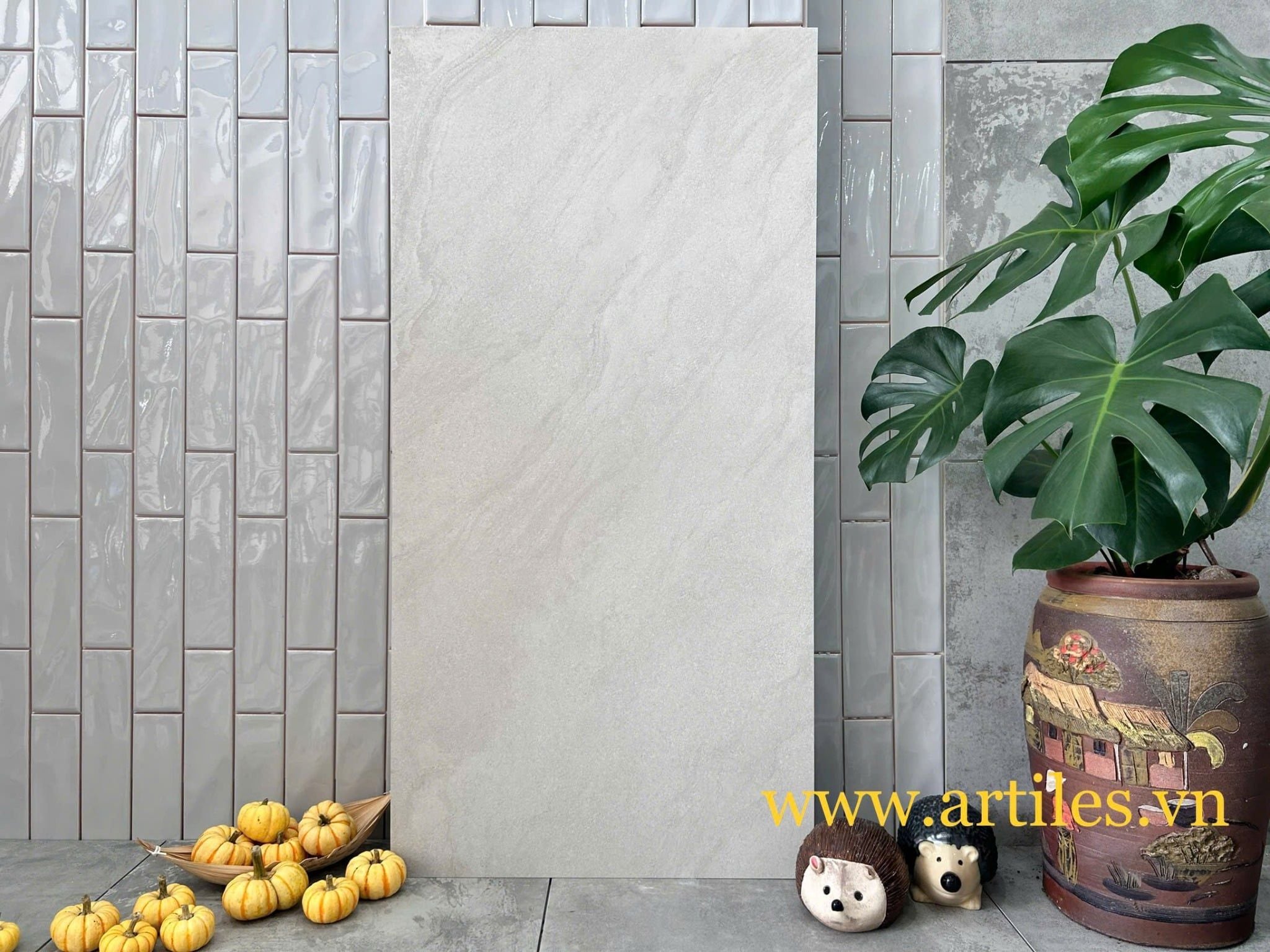 Gạch vân cát trắng 60x120cm ArtSandy