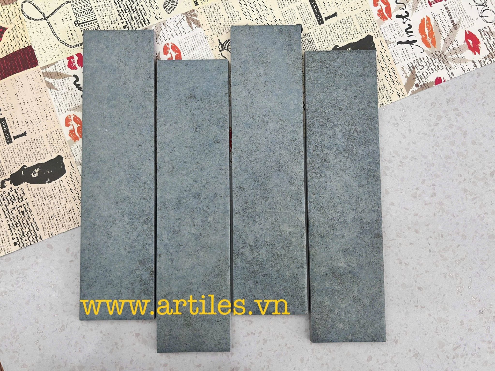 Gạch thẻ xương đá mờ 75x300mm Art73008