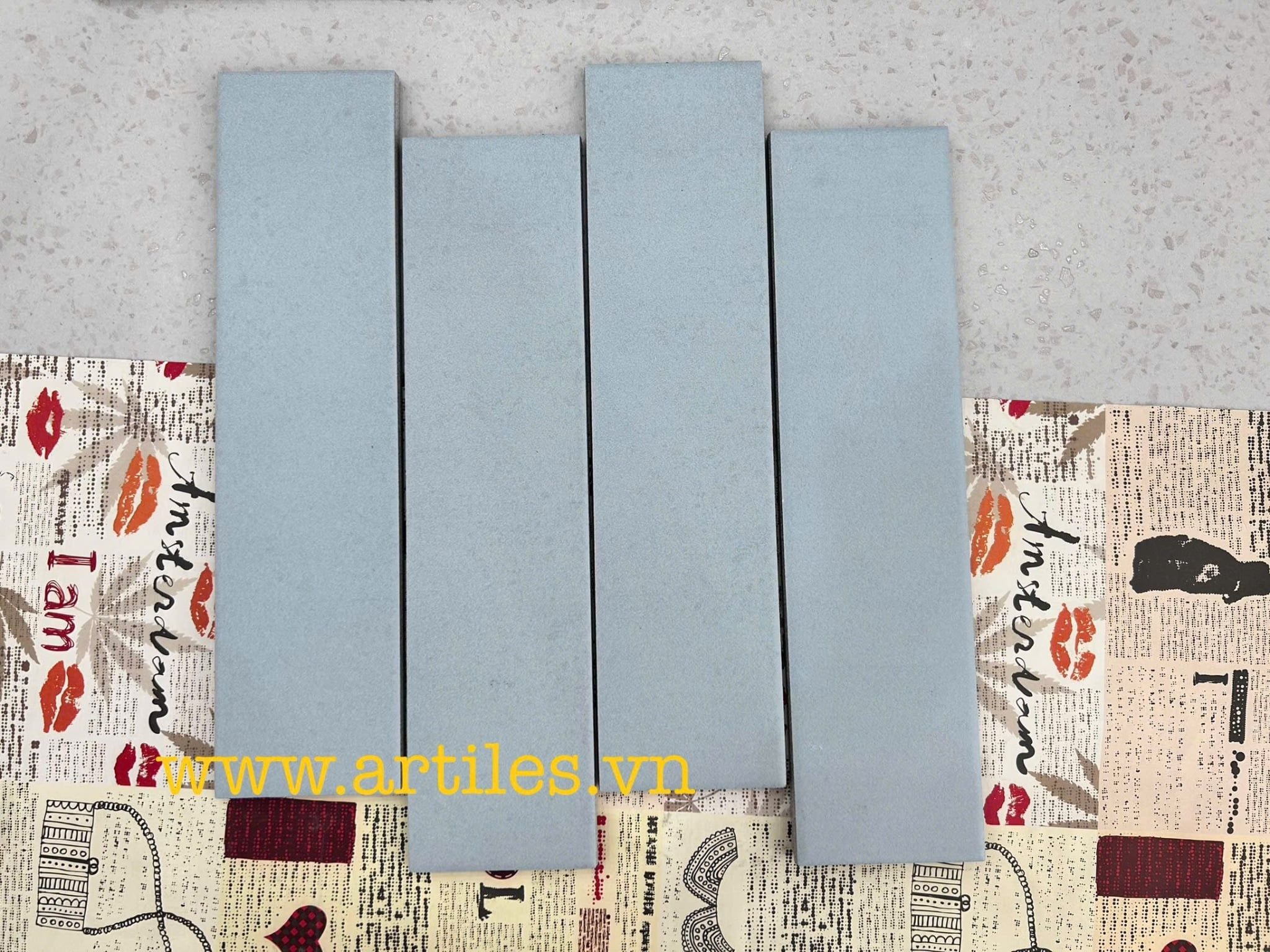 Gạch thẻ xương đá mờ 75x300mm Art73002