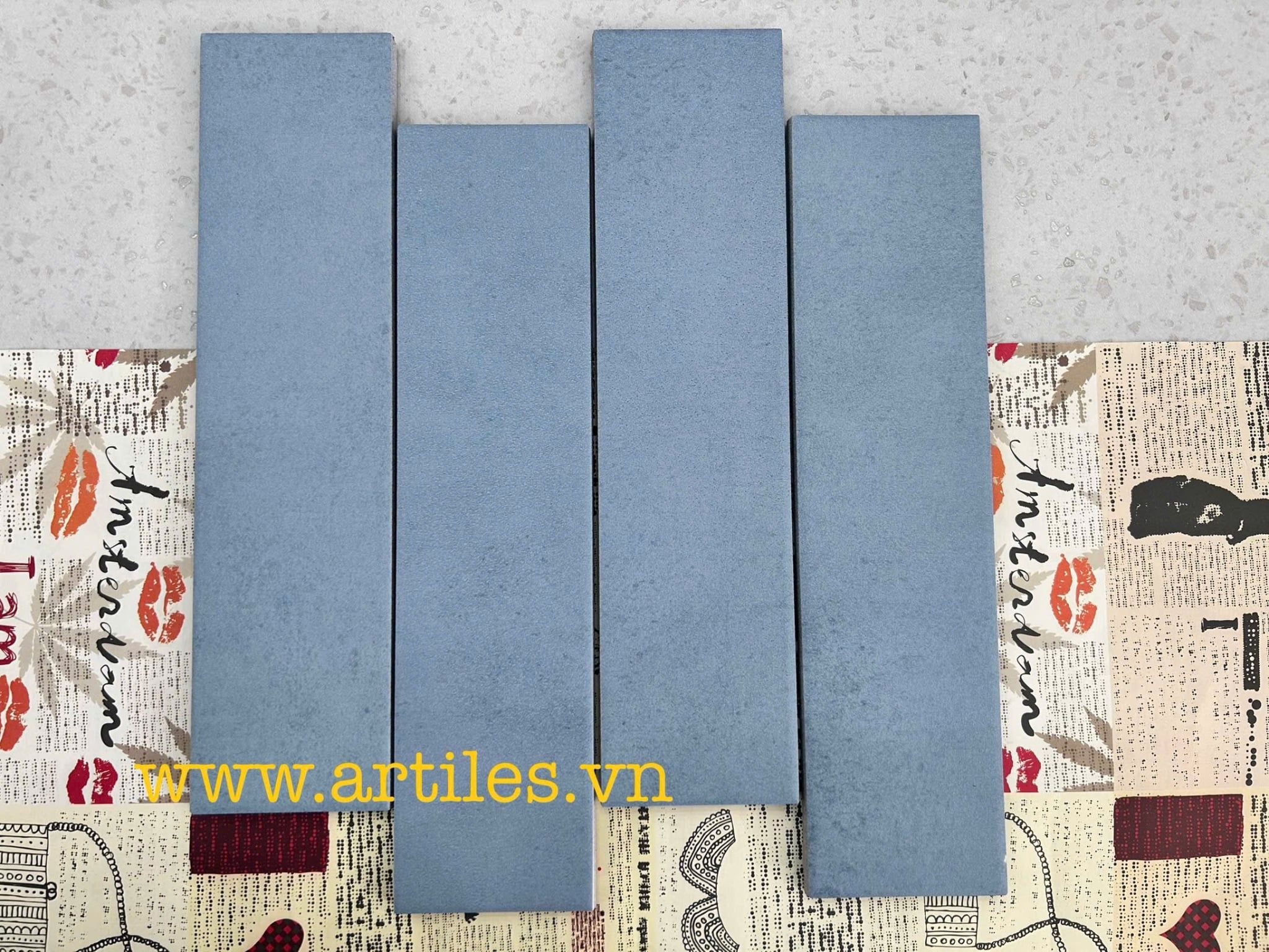 Gạch thẻ xương đá mờ 75x300mm Art73005