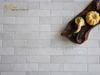 Gạch thẻ màu kem beige bóng gợn sóng Art01G