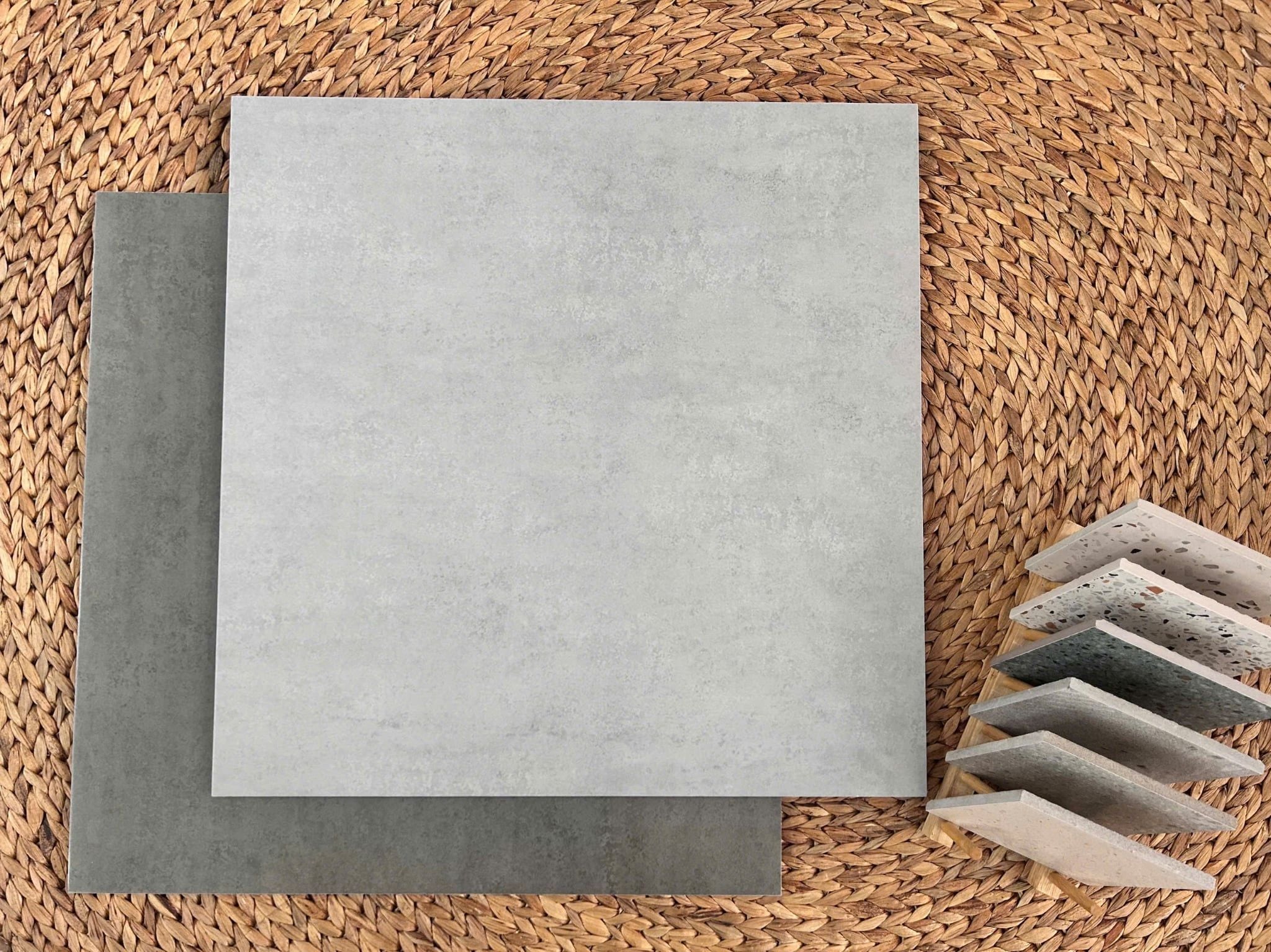 Gạch vân ximang màu xám nhạt Art61504