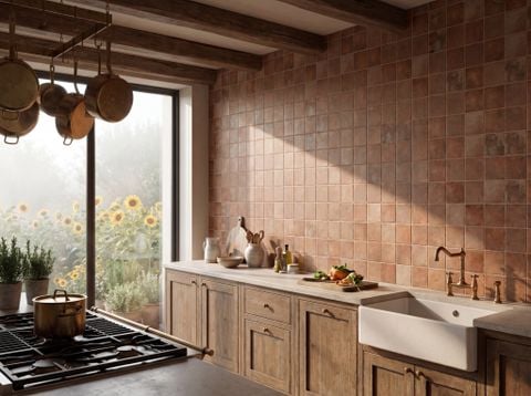  Gạch Thẻ Vuông Tông Màu Đất Nung Art4802 