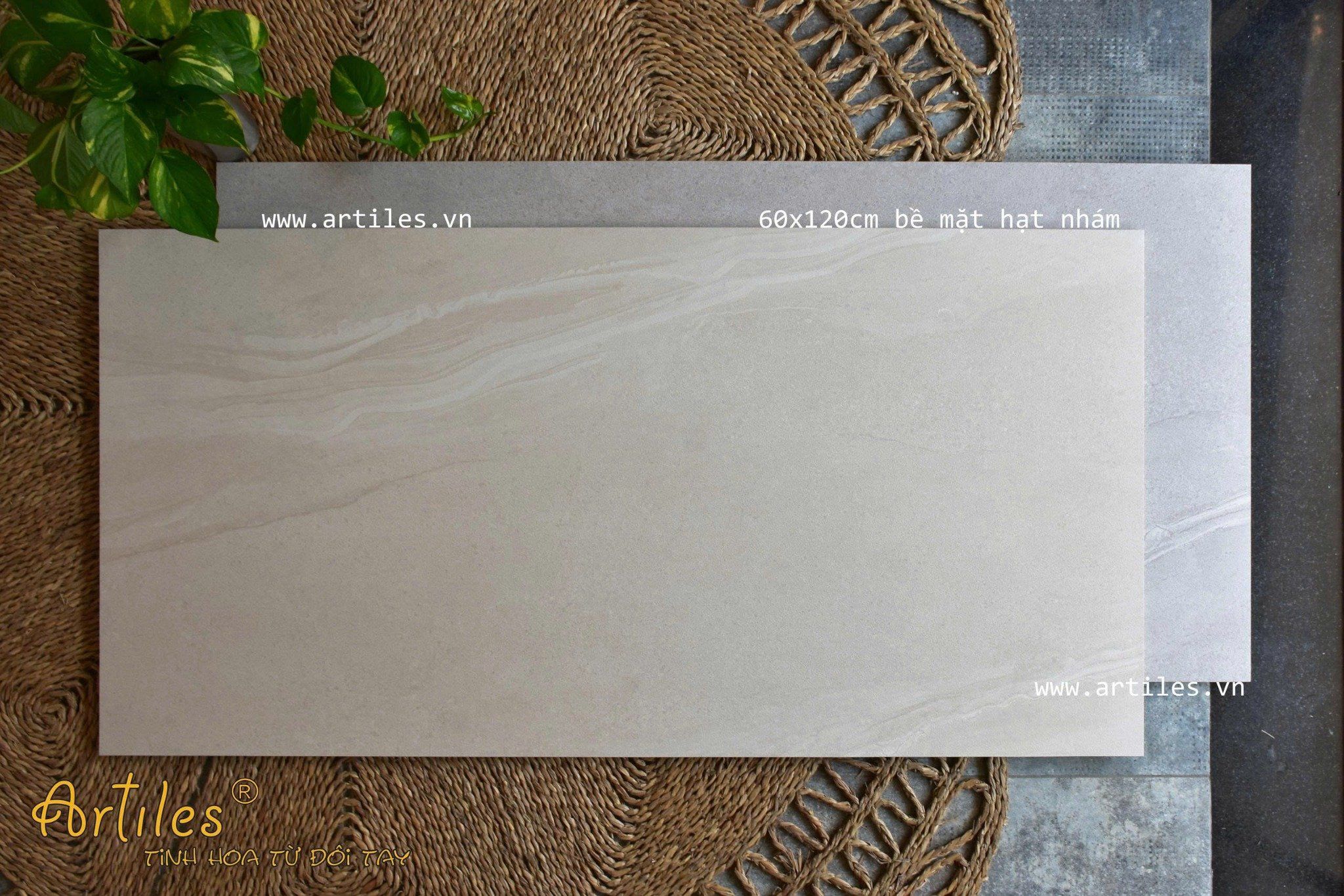 Gạch vân đá kem (BEIGE) 60x120cm