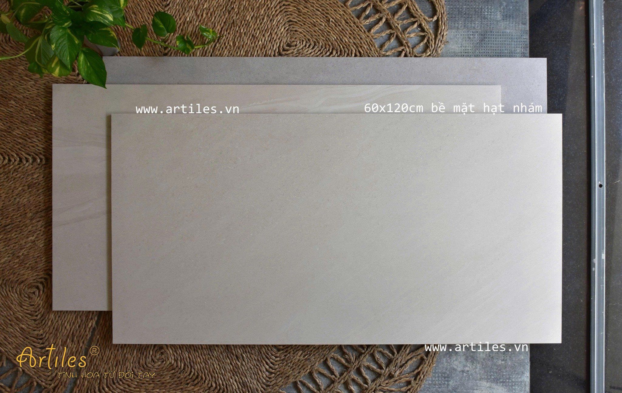 Gạch lát nền màu kem ngà ArtIVORY