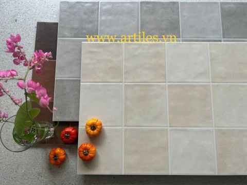  Gạch ốp lát trang trí mix màu kem beige 