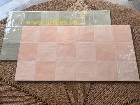  Gạch ốp tường giả thẻ 40x80cm màu hồng 