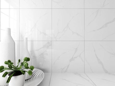  Gạch bóng kiếng 80x80 vân Marble trắng khói ArtP010 