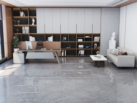  Gạch Lát Nền 1000x1000mm xám bóng hiện đại 