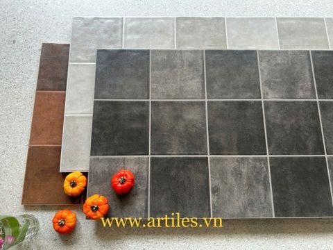  Gạch ốp lát trang trí mix màu xám đen 