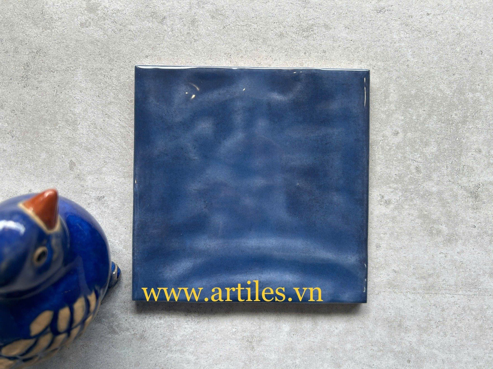 Gạch thẻ xanh dương bóng lượn Art2007
