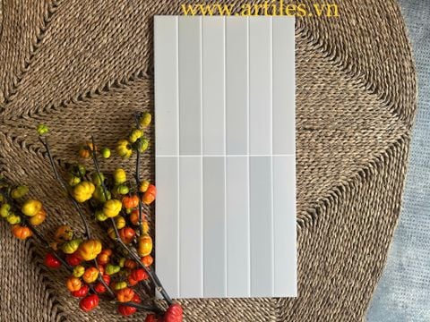  Gạch trang trí giả gạch thẻ mix màu xám trắng 