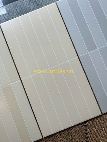  Gạch trang trí giả gạch thẻ màu kem beige 